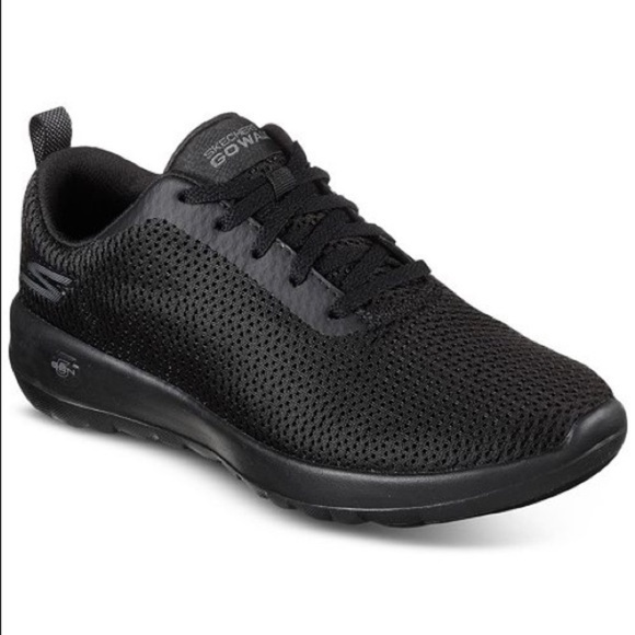Skechers Women’s 7.5 Black go walk Joy paradise sneakers - Picture 1 of 5